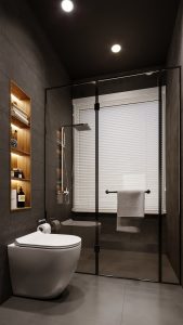 Architekturvisualisierung eines Badezimmers